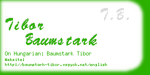 tibor baumstark business card